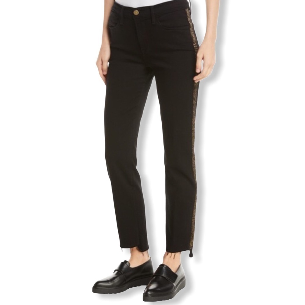 Frame Black Le High Skinny Jeans